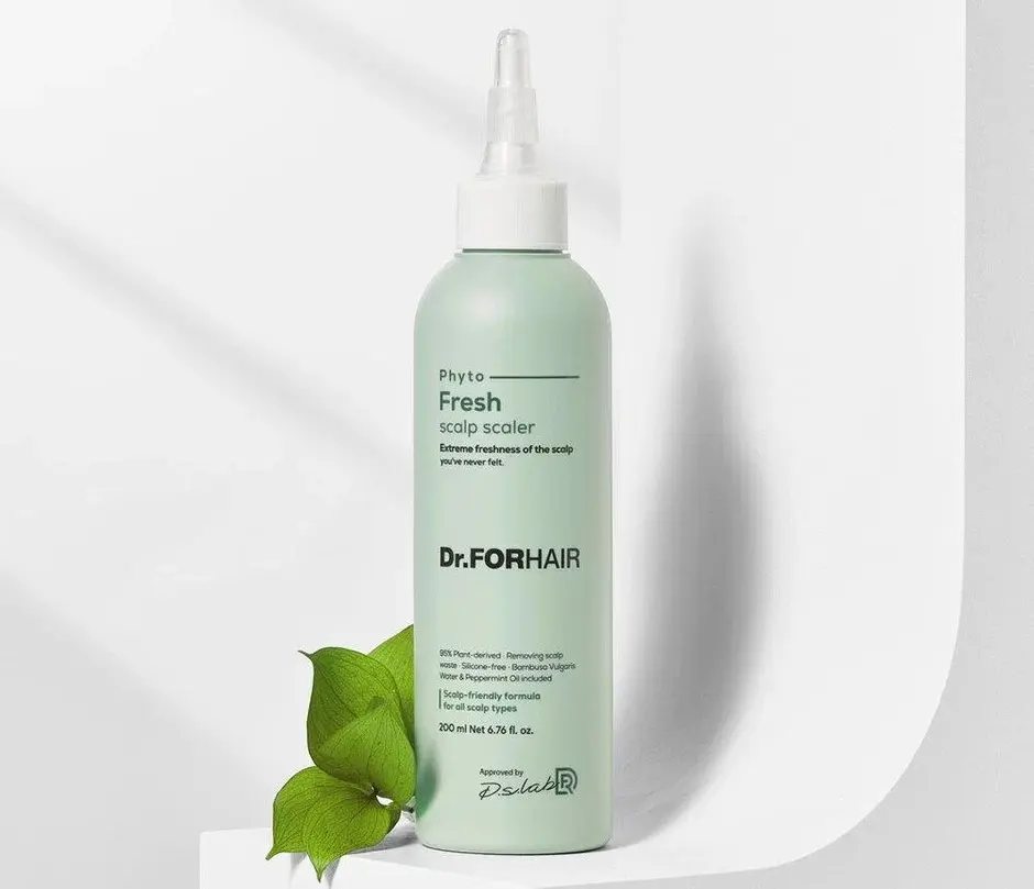 Освежающий пилинг-скалер для кожи головы Dr.FORHAIR Phyto Fresh Scaler для глубокого очищения фолликулов, удаления остатков стайлинга и свежести. 